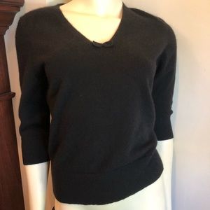Ann Taylor cashmere sweater with bow detail